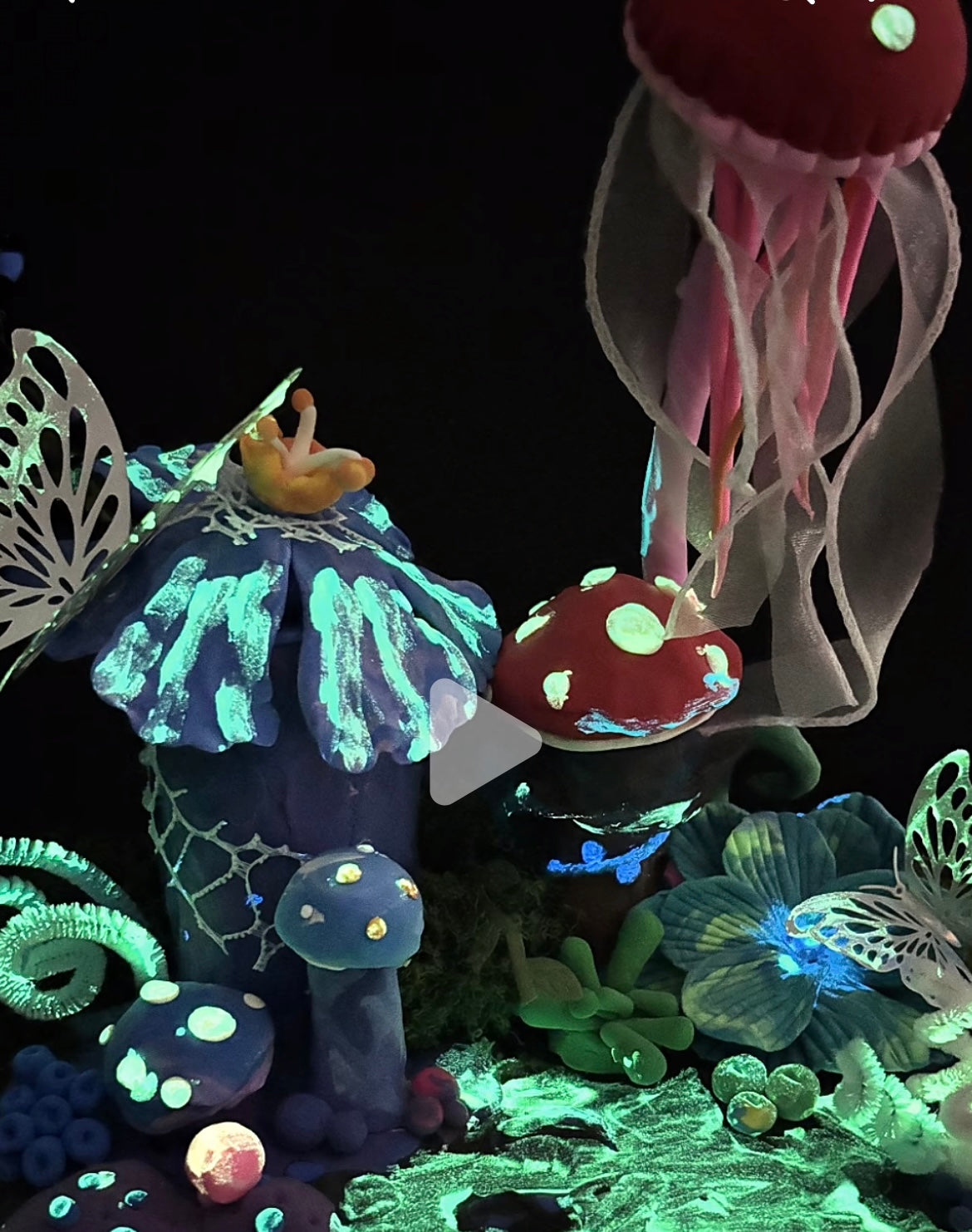 Port Coquitlam Art Work Shop-Avatar Glow in the Dark Pandora Clay Model