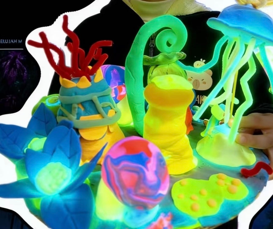 Port Coquitlam Art Work Shop-Avatar Glow in the Dark Pandora Clay Model